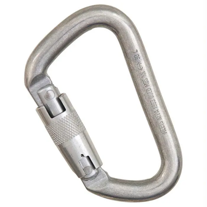 1–2 Mod D-Shaped Titanium Carabiner – Bright Finish, Nfpa-Certified 1