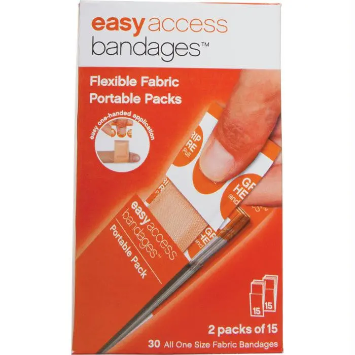 1-Inch X 3-Inch Fabric Adhesive Bandages – 30-Pack 1