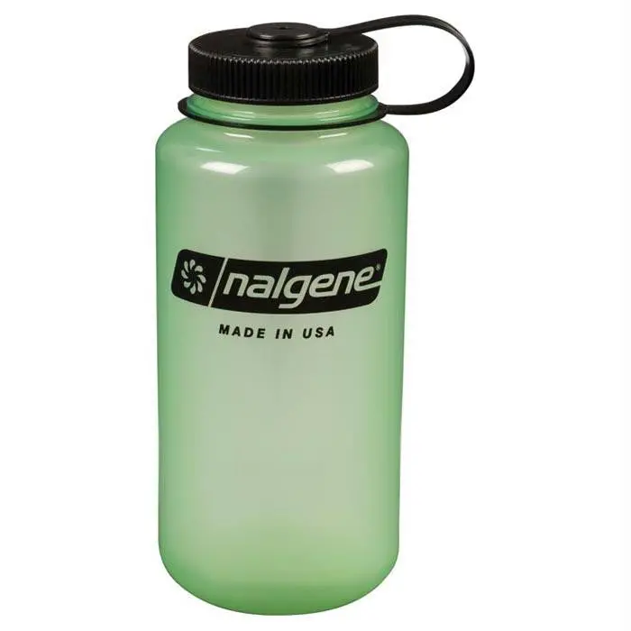 1-Quart Wide-Mouth Water Bottle – Glow-In-The-Dark Green 1