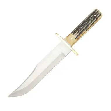 12-Inch American Bowie Knife With Genuine India Stag 1