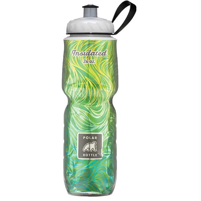 24 Oz Polar Bottle – Lime Grass Accent 1