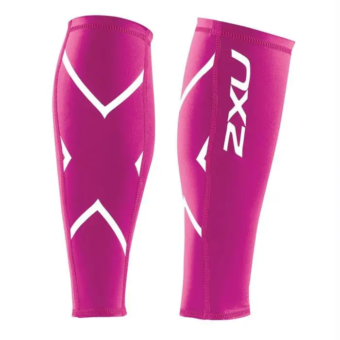 2Xu Unisex Calf Compression Sleeve – Hot Pink, Large 1