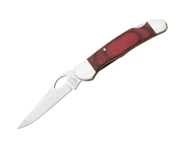 3 3/4-Inch Rosewood Single-Blade Lockback Pocket Knife 1