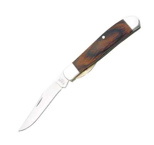 3.5-Inch Rosewood-Framed Liner Lock Folding Knife 1
