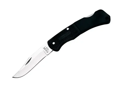 3.625" Black Zytel Lockback Folding Knife 1