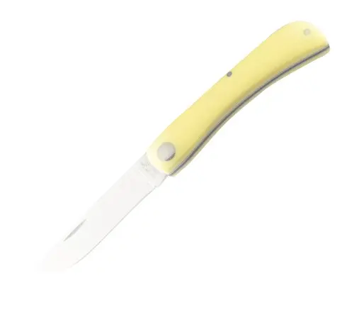 3.625" Yellow Delrin Farm Hand Folding Knife 1