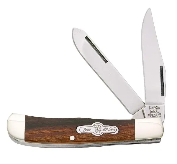3-Inch Desert Ironwood Little Trapper Folding Knife 1