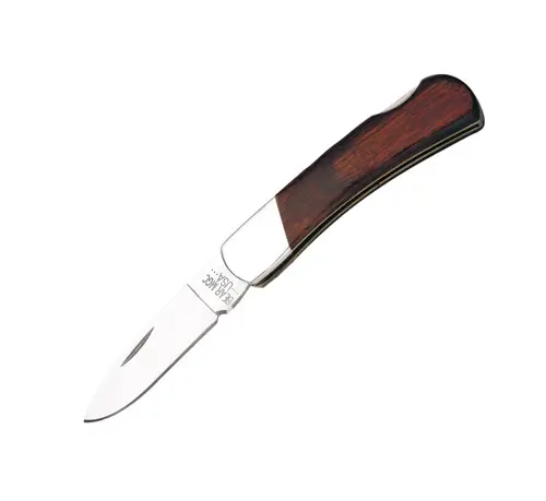 3-Inch Rosewood Executive Pocket Knife – No Back Bolster Design 1