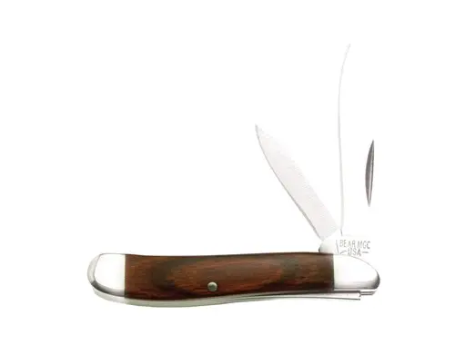 3-Inch Rosewood Peanut Pocket Knife – Two-Blade Classic 1