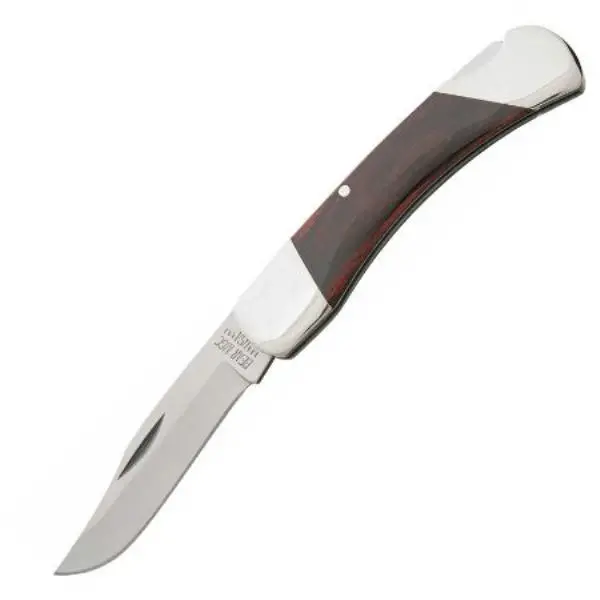 3¾-Inch Midsize Lockback Knife – Rosewood Handle With Metal Accents 1