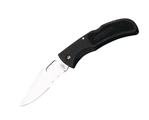 4.12-Inch Black One-Hand-Opening Folder With Serrated Blade 1