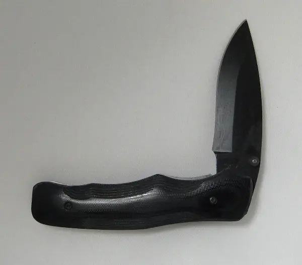 4.375-Inch Black Zytel Modified Drop-Point Knife 1