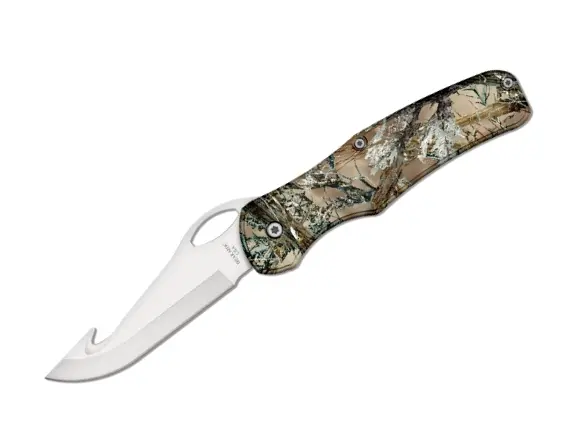 4.375-Inch Camo Aluminum Gut Hook Knife 1