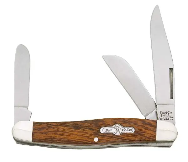 4-Inch Desert Ironwood Large Stockman Pocket Knife 1