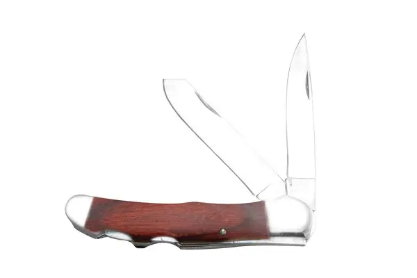 4-Inch Rosewood-Finished 2-Blade Copperhead Pocket Knife 1
