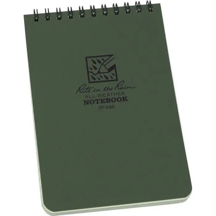 4×6 Spiral-Bound Top-Spiral Notebook – Eco-Friendly Green Cover 1