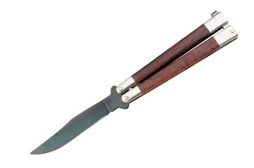 5-Inch Cocobolo Wood Butterfly Knife (Balisong) 1