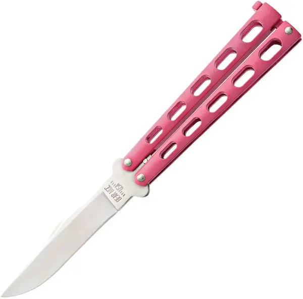 5-Inch Pink Butterfly Pattern Pocket Knife 1