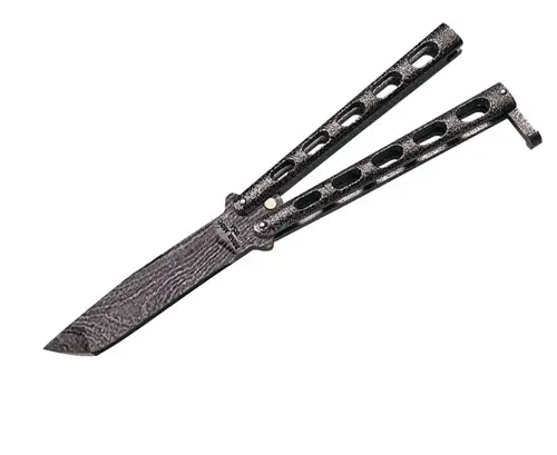 5-Inch Silver Vein Armor-Piercing Butterfly Knife 1