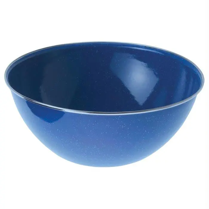 6-Inch Stainless Steel Rimmed Bowl – Blue Finish 1