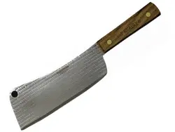 7-Inch Old Hickory Cleaver – Forged Carbon Steel Blade 1