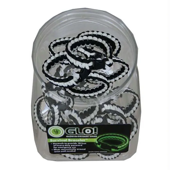 8-Inch Glow-In-The-Dark Jungle Survival Bracelet 1
