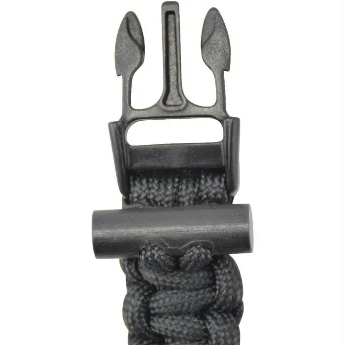 8-Inch Paracord Survival Bracelet With Fire Starter 1