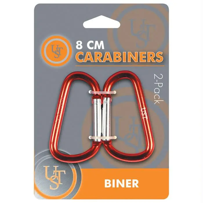 8Cm Carabiner Pair – Assorted Colors 1