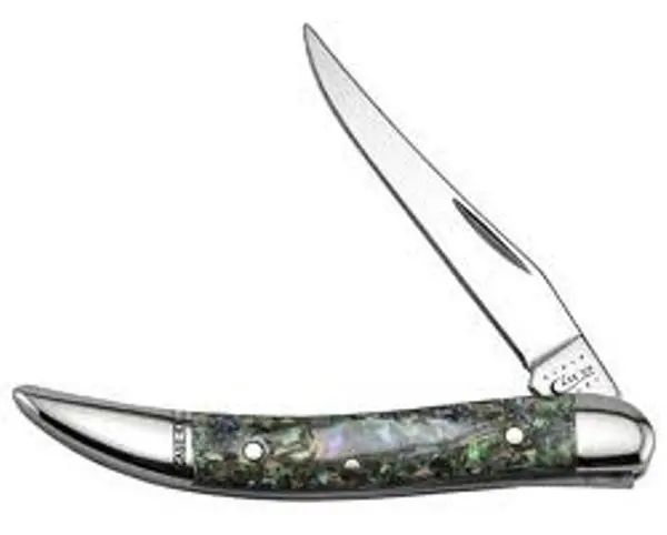 Abalone-Inlaid Small Texas Toothpick Knife 1