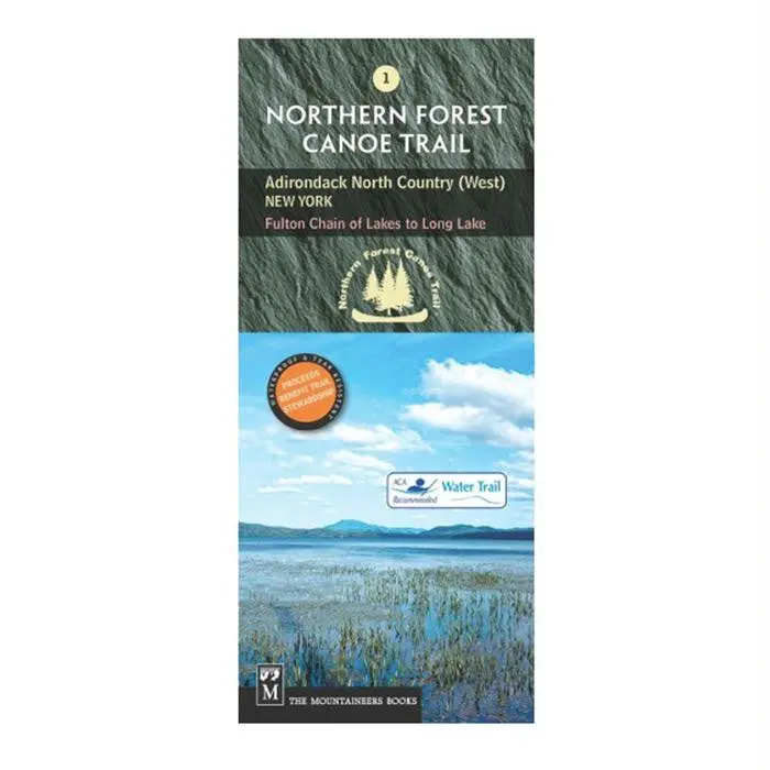 Adirondack North Country Ny Map #1 – Topographic Recreation Guide 1
