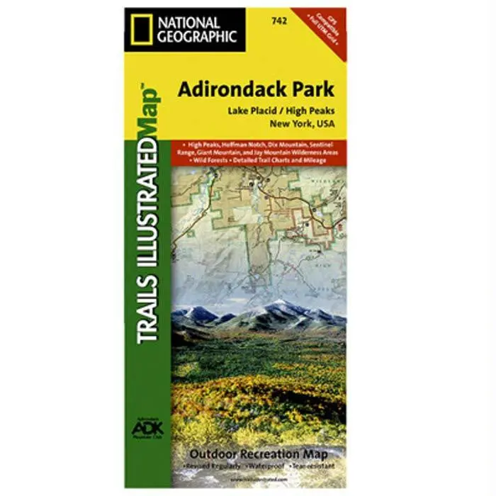 Adirondack Park Official Map – Comprehensive Trail & Landmark Guide 1