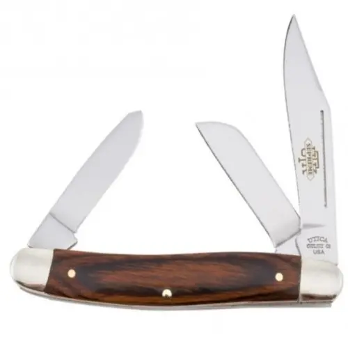 Adirondack Stockman Pocket Knife With Hardwood Handle 1