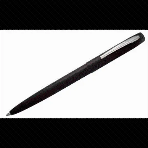 All-Metal Matte Black Retractable Pen With Chrome Clip 1