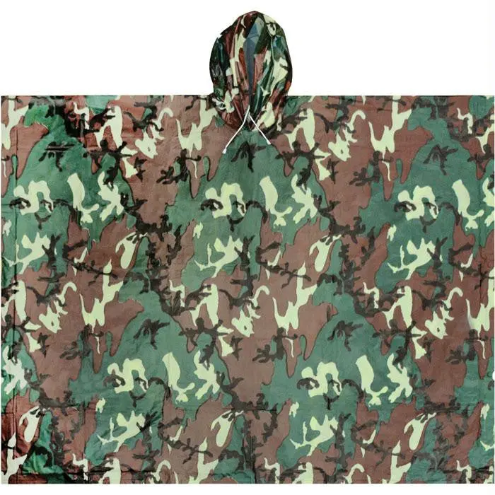 All-Weather Camouflage Poncho For Outdoor Use 1