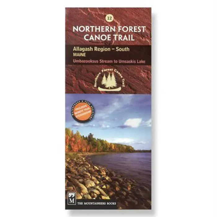Allagash Region (South) Maine Map #12 – Paddling & Hiking Resource 1