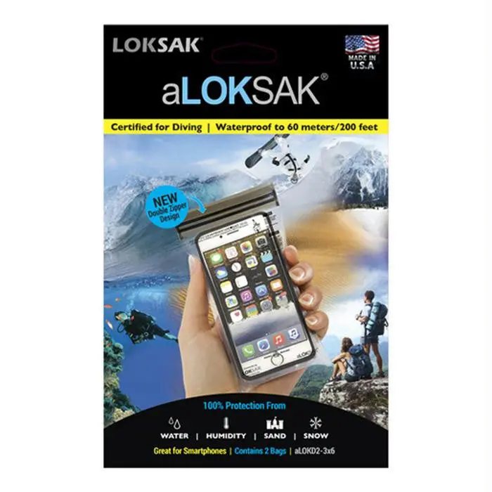 Aloksak Mini Dry Bags – 3×6 Inch, 2-Pack 1