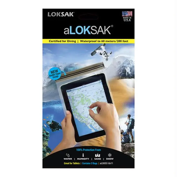 Aloksak Waterproof Dry Bag – 8" X 11", Pack Of 2 1