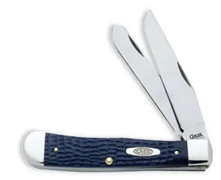 American Workman Blue Synthetic Trapper Pocket Knife 1