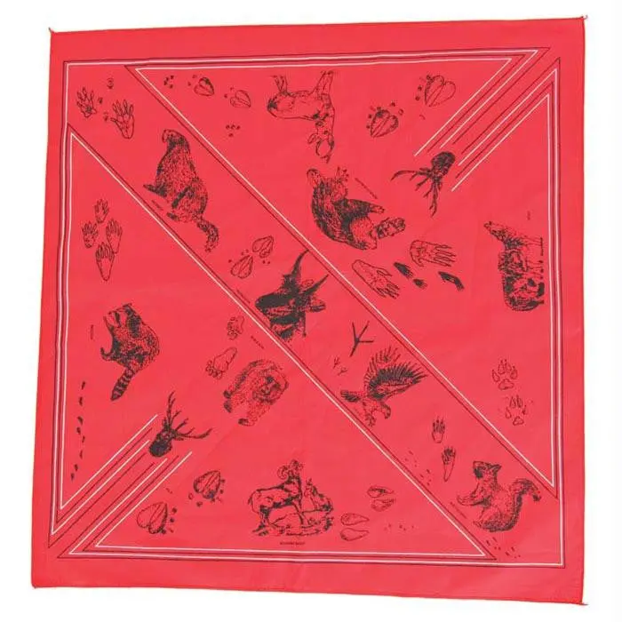 Animal Tracks Pattern Bandana Assortment 1