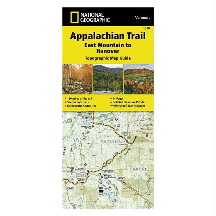 Appalachian Trail Map: Hanover, Vermont – Trail Guide #1510 1