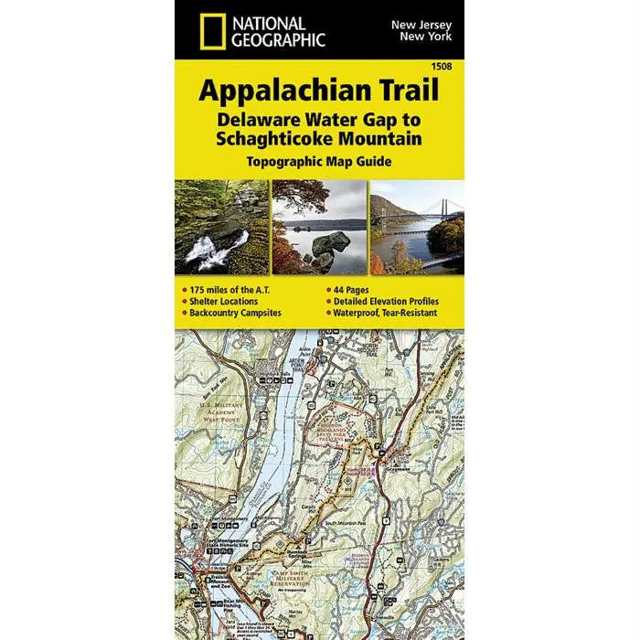 Appalachian Trail Map: Schuylkill County, New Jersey – 1508 1