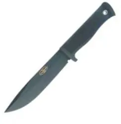 Army-Style Survival Knife With Black Finish And Sheath 1