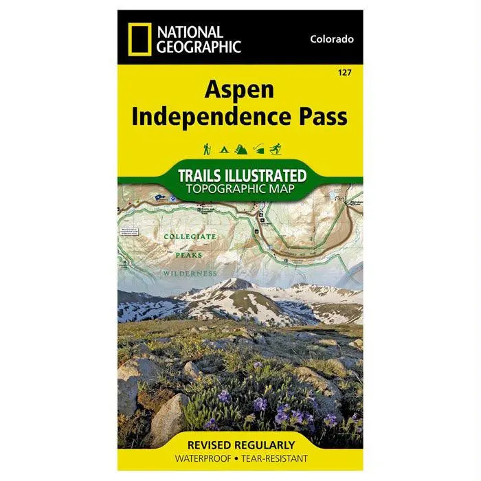 Aspen Independence Pass Map #127 1