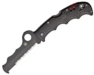 Assist Folding Knife With Carbide Glass Breaker And Black Plain-Edge Blade 1