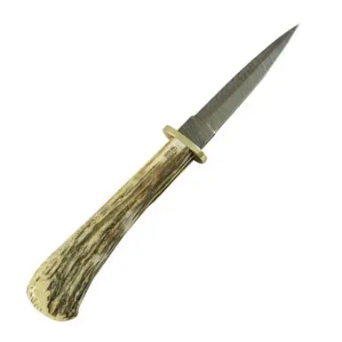 Authentic Damascus Steel Dagger – Forged Pattern-Welded Blade 1