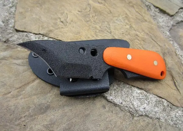 Back Up Wicked Folder – Orange G-10 Handle, Plain Edge 1