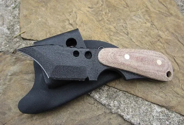 Back Up Wicked Folder – Plain Edge With Natural Micarta Handle 1