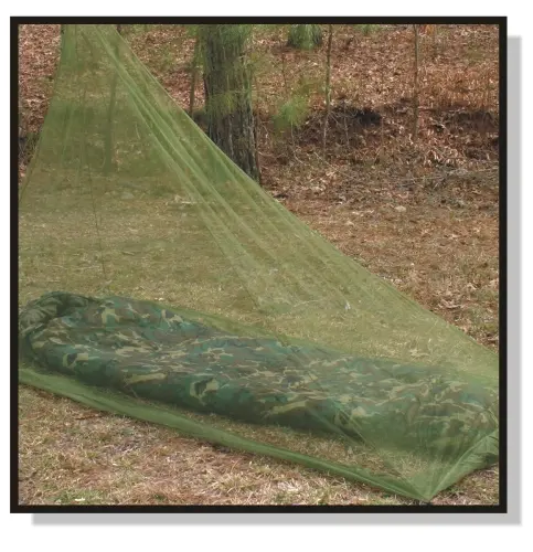 Backpacker Mosquito Net – Lightweight Olive Green Mesh Shelter 1