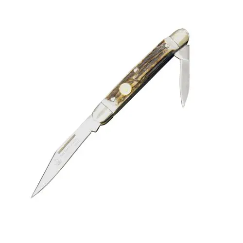 Bantam Folding Knife With Staghorn Handle 1