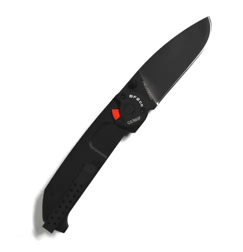 Basic 2-Inch Drop Point Folding Knife – Black Handle 1